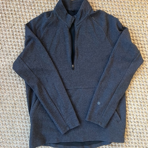 Men's Lululemon Grey Quarter-Zip Sweater - Picture 1 of 3